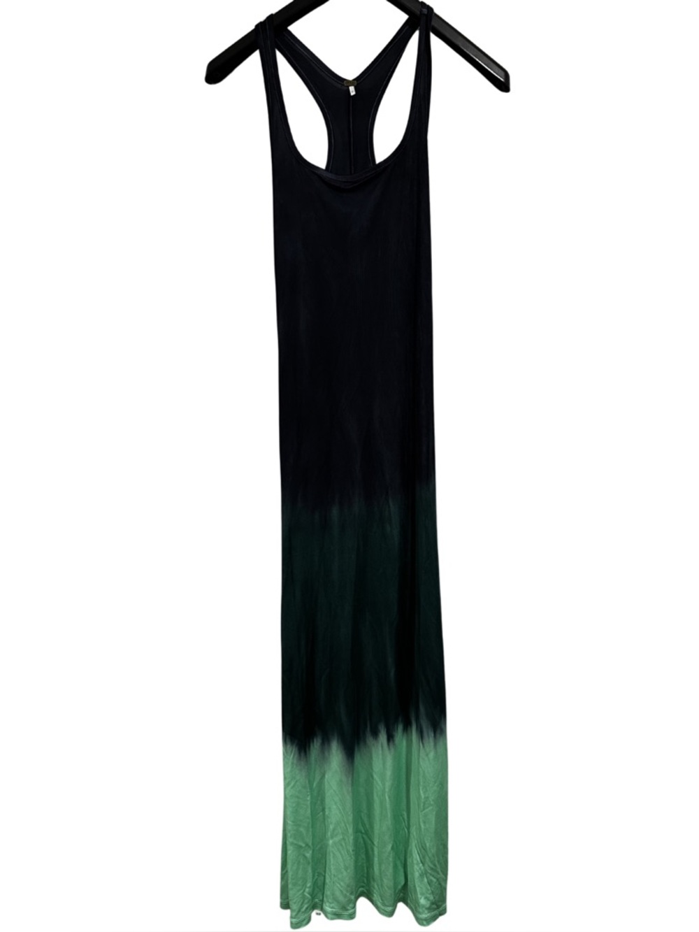 Young Fabulous & Broke Wander Maxi Dress Teal Ombre Racerback Boho Size M